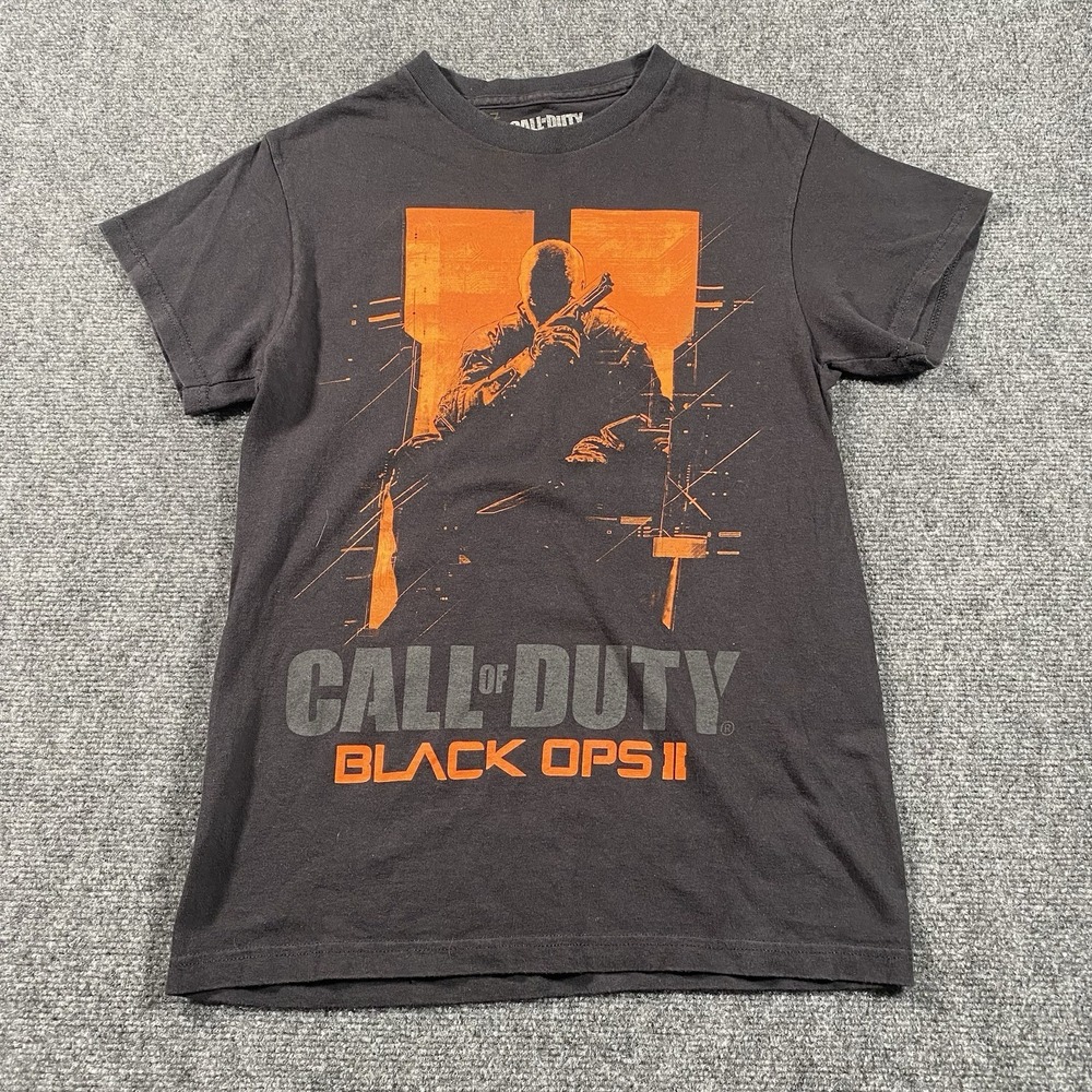 2012 Call of Duty Black Ops II Short Sleeve Shirt Mens Small Graphic Print